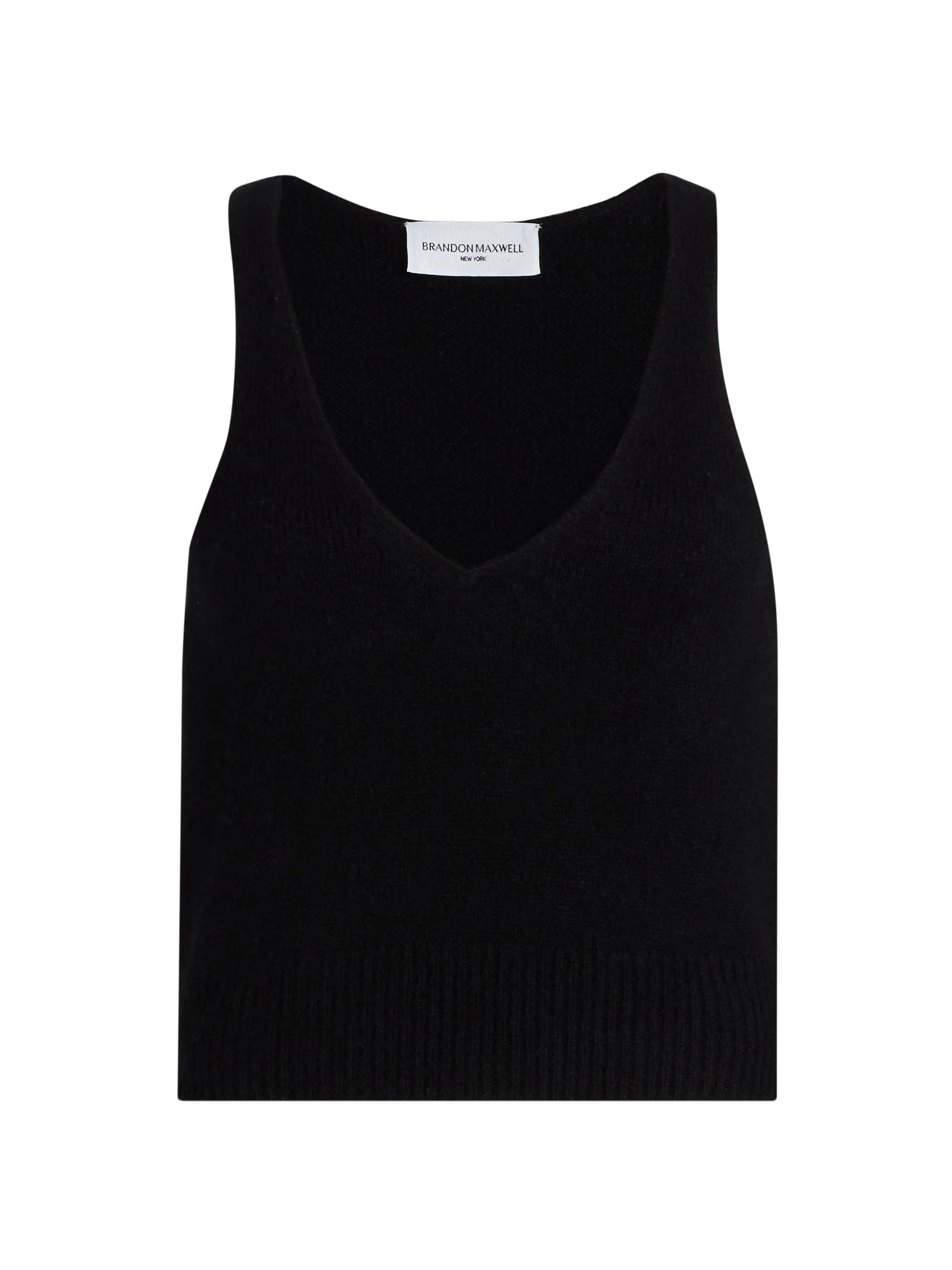 Women's The Reese V-Neck Knit Tank - Black - 1