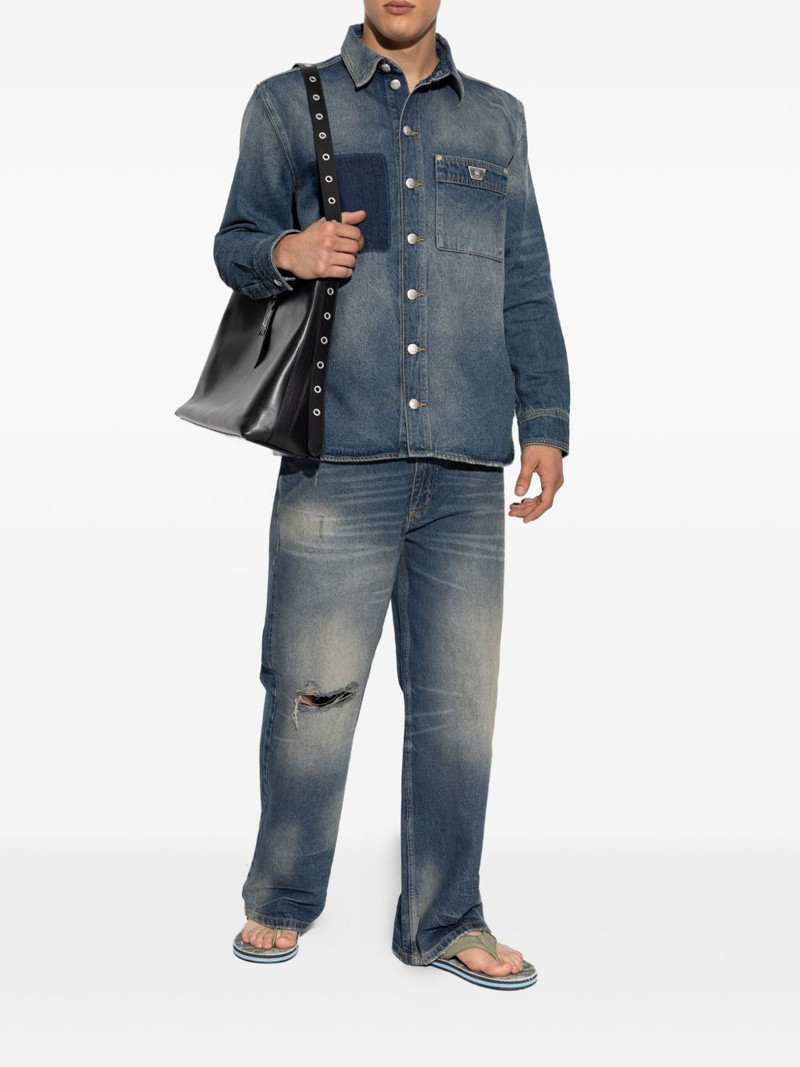 MISBHV patched denim shirt outlook
