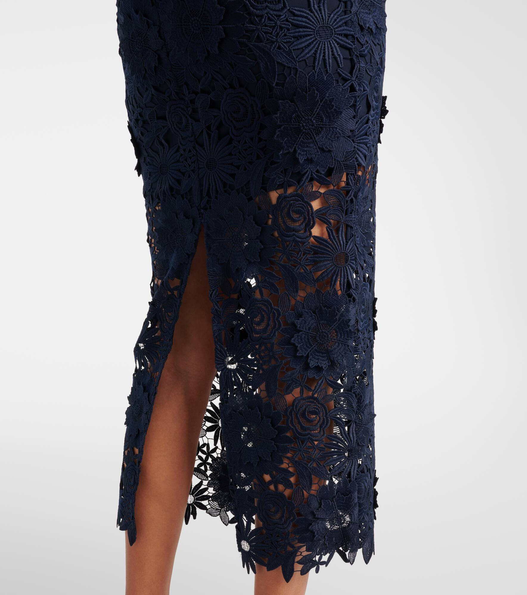 Lace midi dress - 6