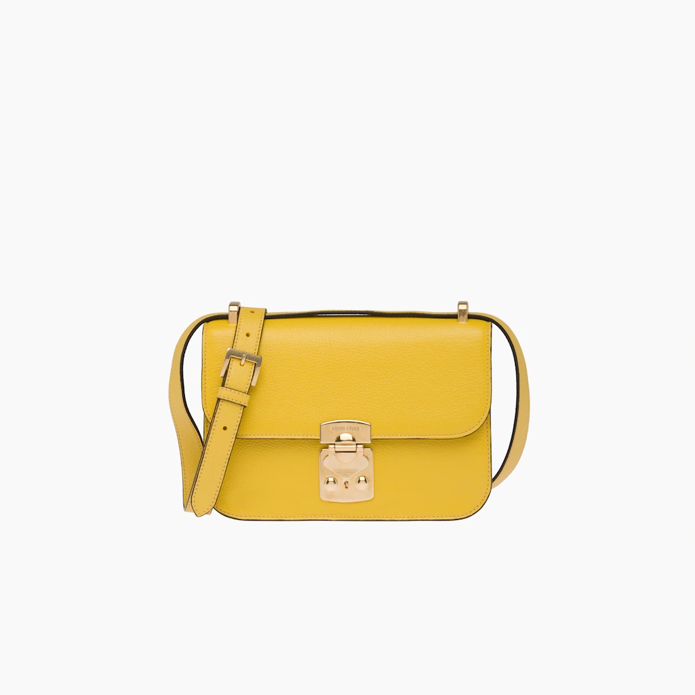 Madras leather shoulder bag 1
