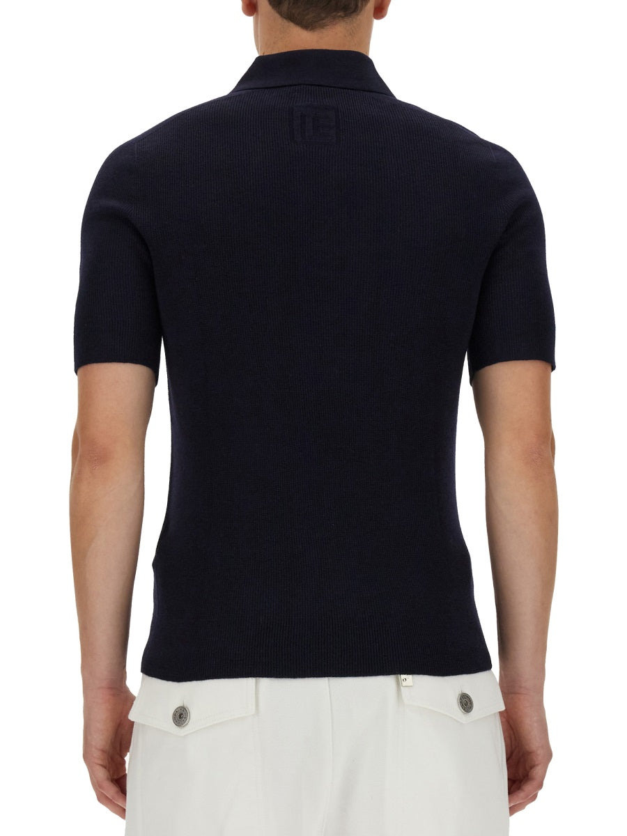 Polo With Logo Patch - 3