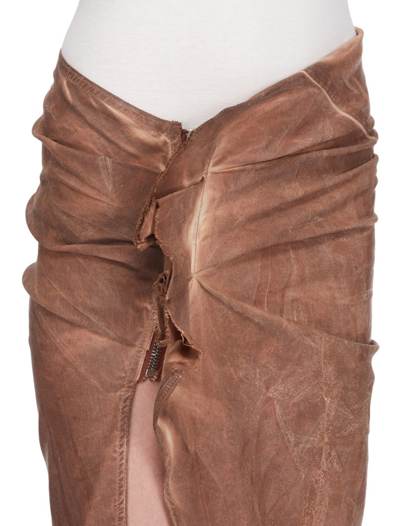 Brown Edfu Denim Maxi Skirt 5