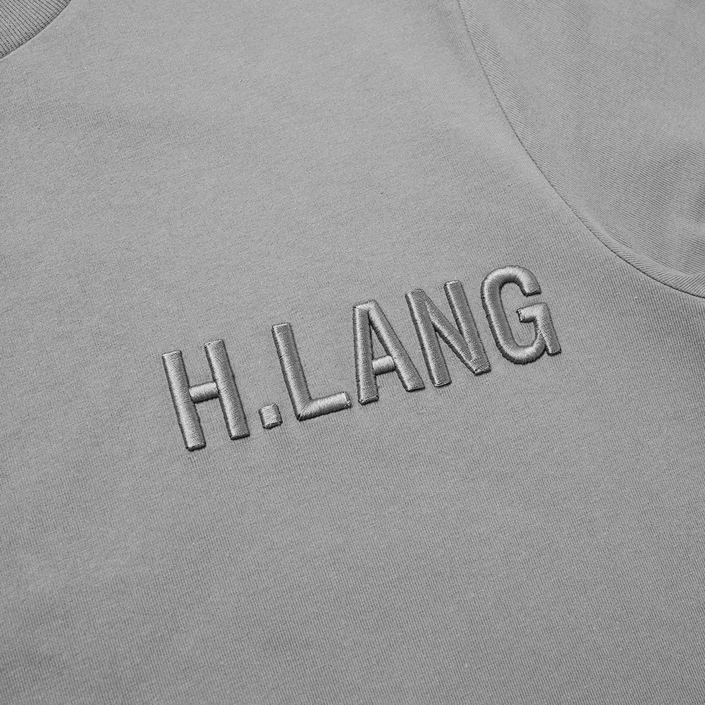 Helmut Lang Long Sleeve Embroidered Logo Tee - 3