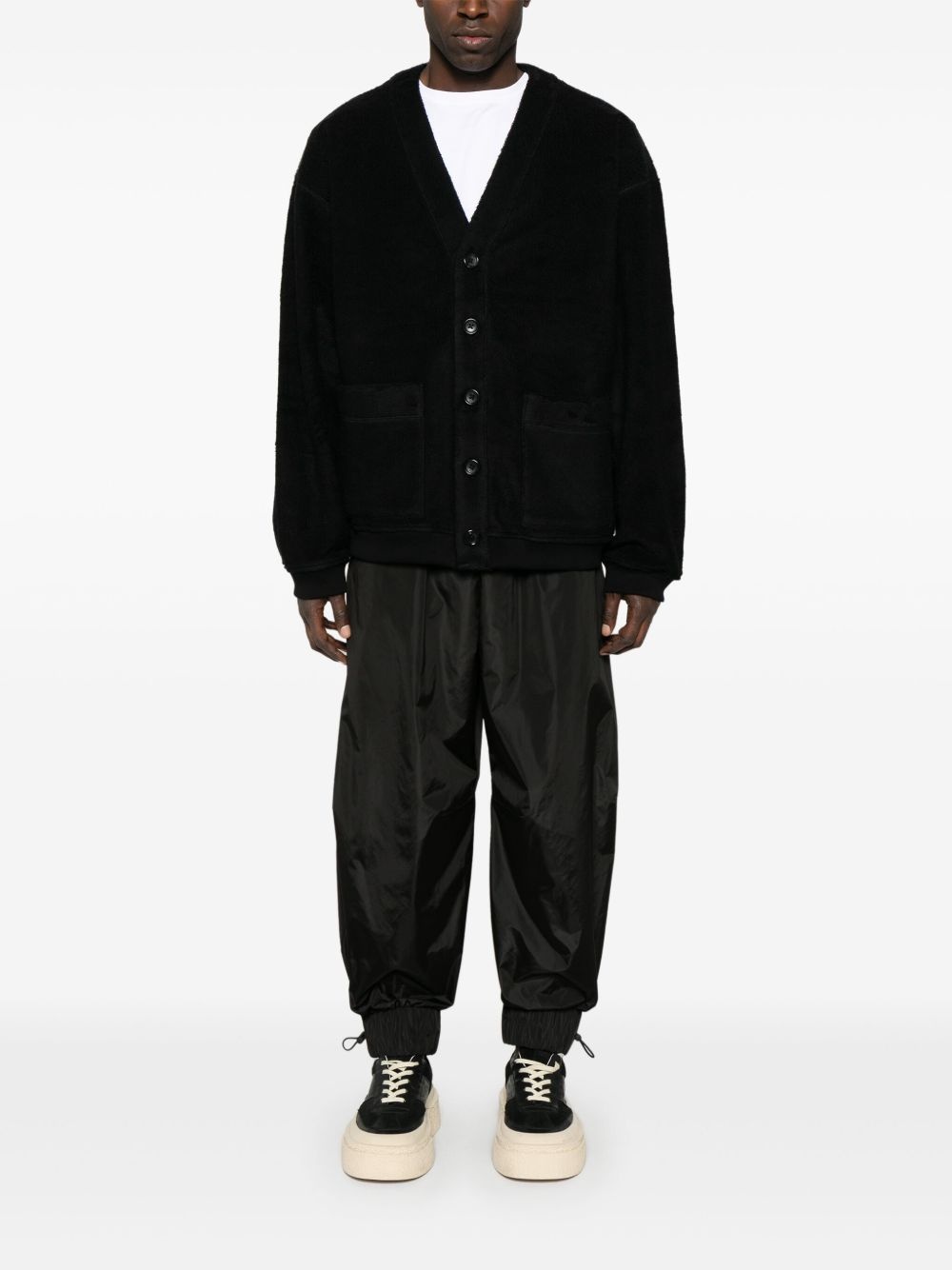 terry-jacquard cardigan - 2