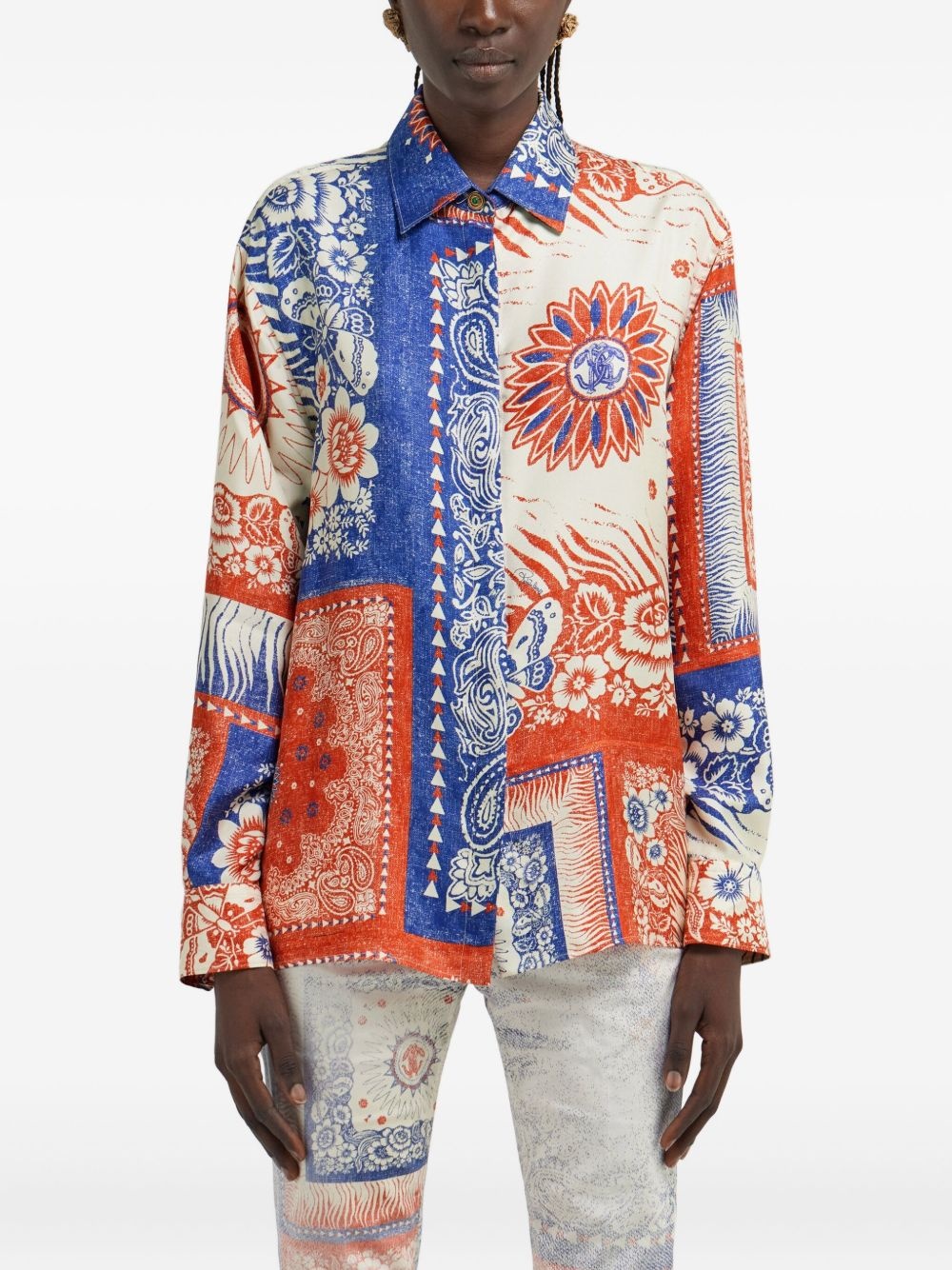 bandana-print shirt - 3