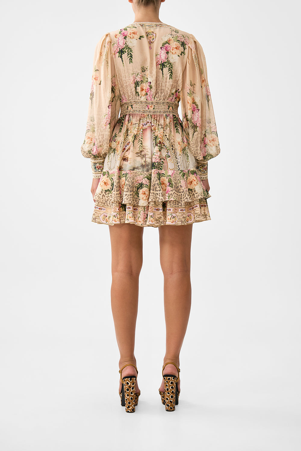 BUTTON FRONT FRILL DRESS - 3