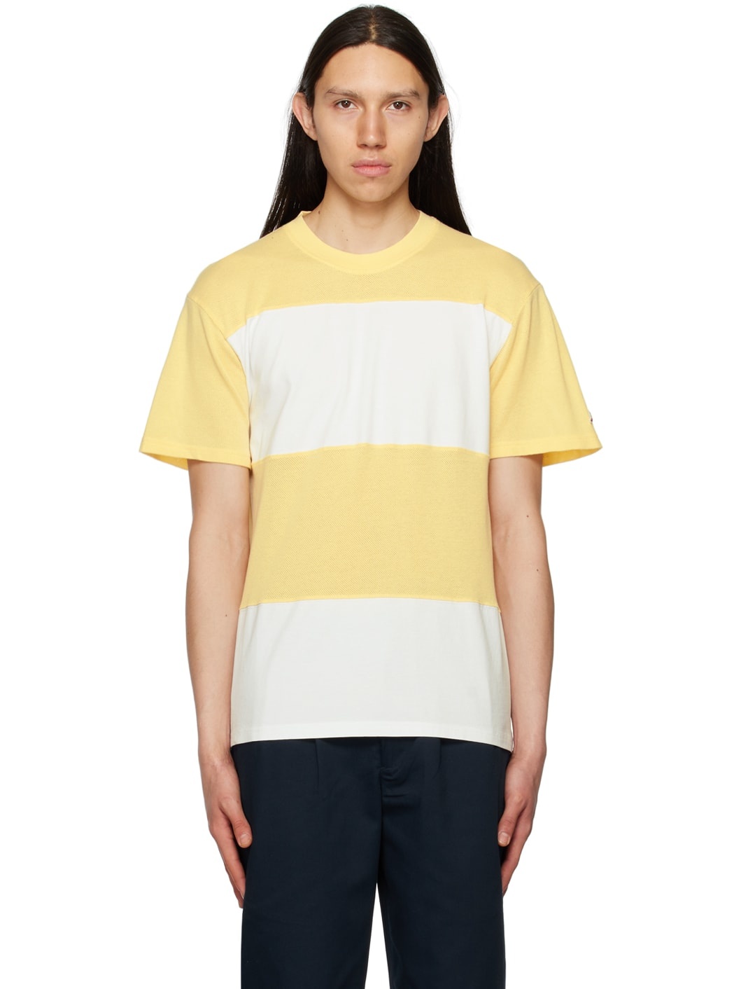 Yellow & White Stripe T-Shirt - 1