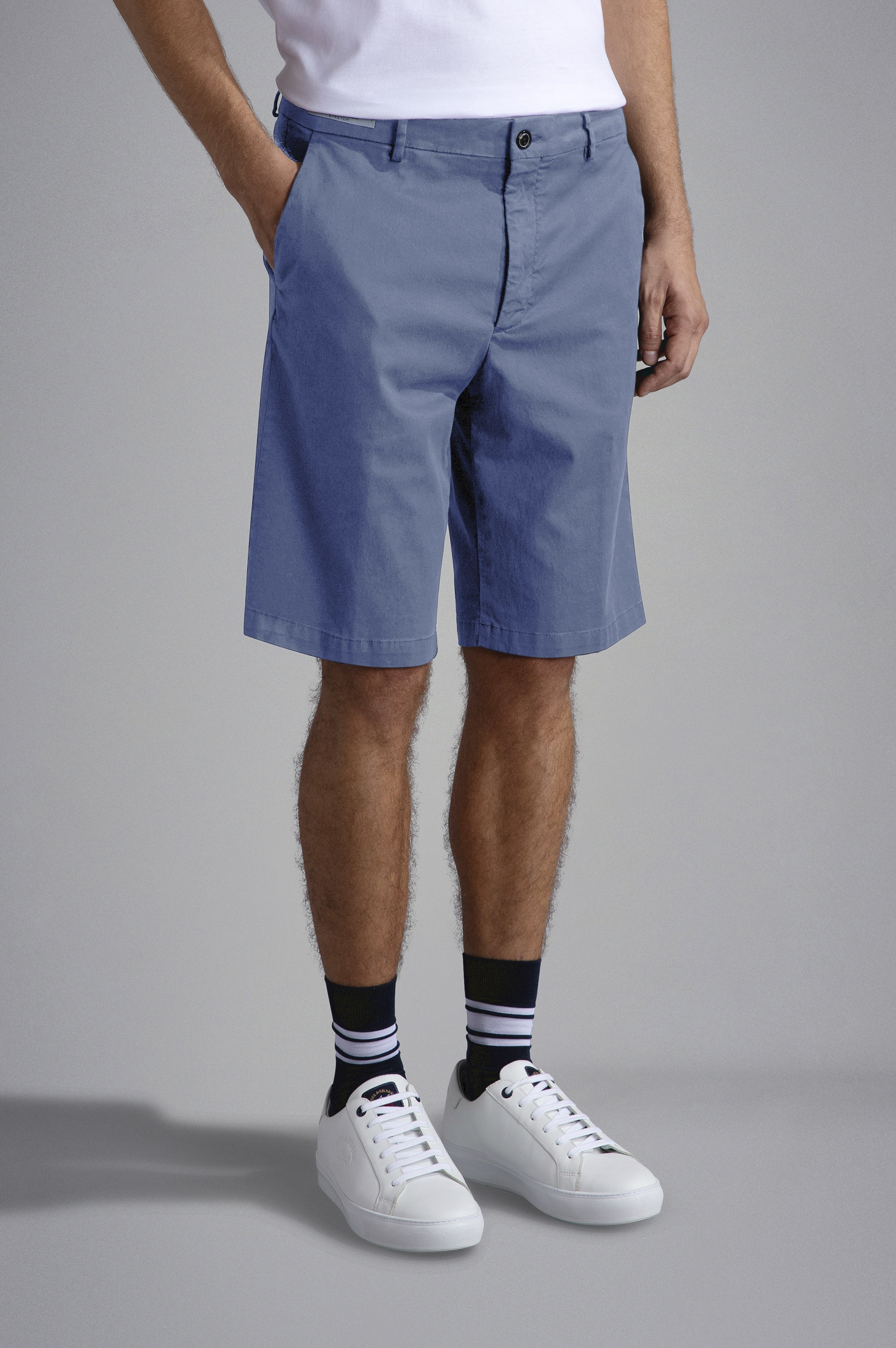COTTON STRETCH BERMUDA SHORTS - 6