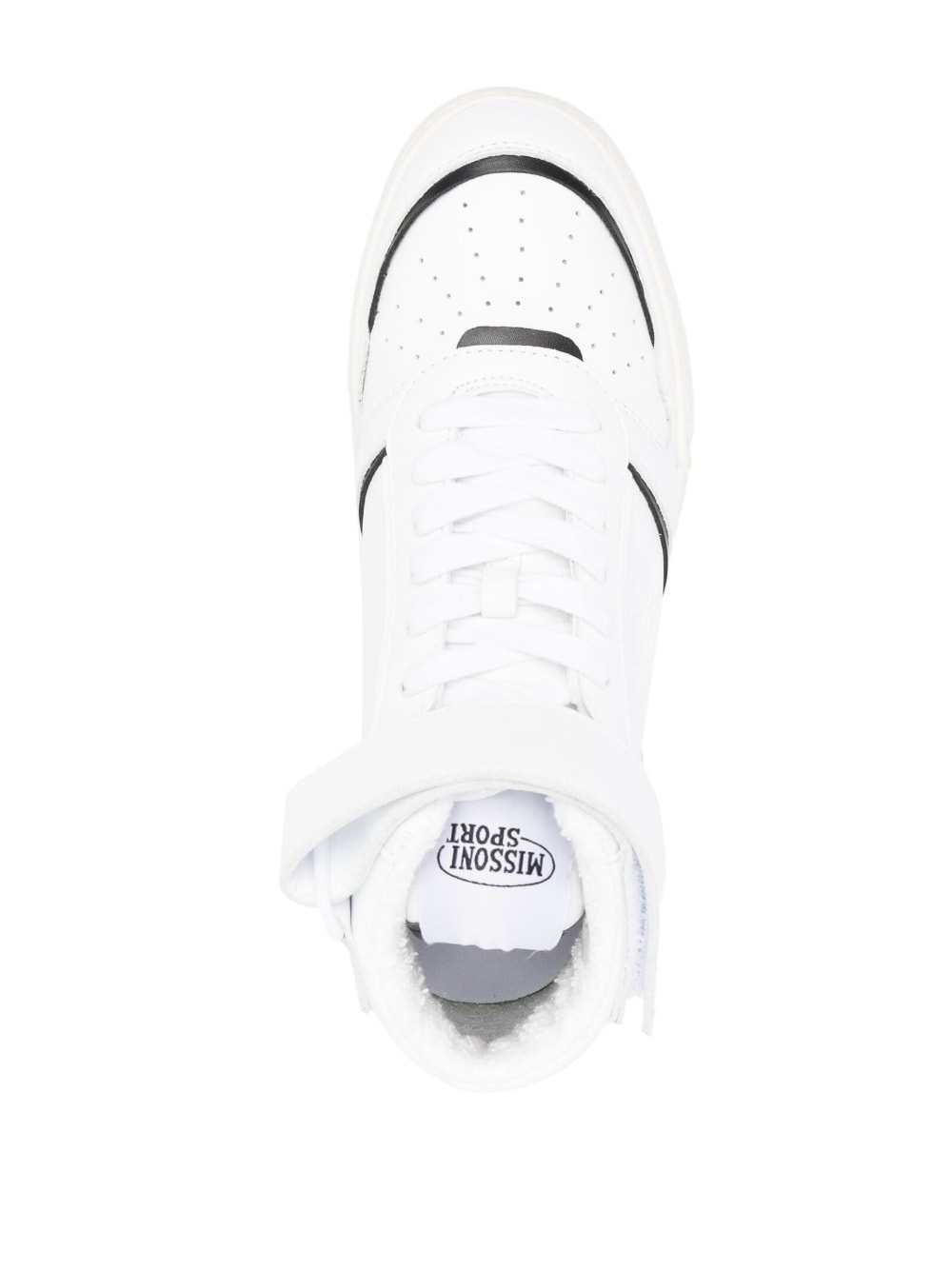 logo-print panelled hi-top sneakers - 4