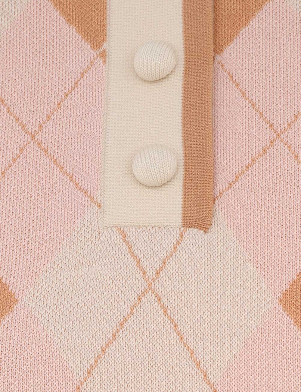 ACACIA ARGYLE KNIT POLO - 6