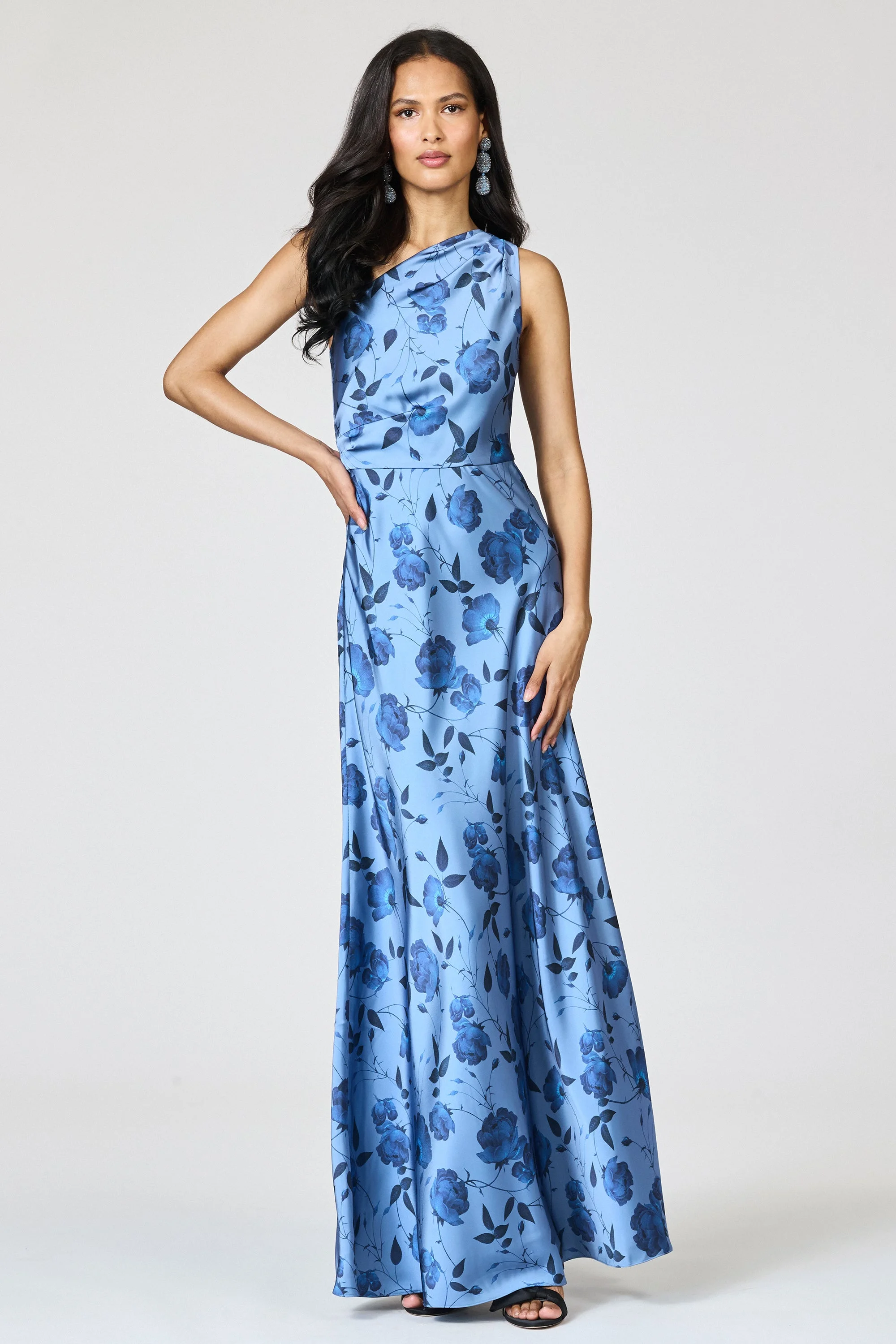 DELPHINE GOWN - WILD STEEL ROSES - 1