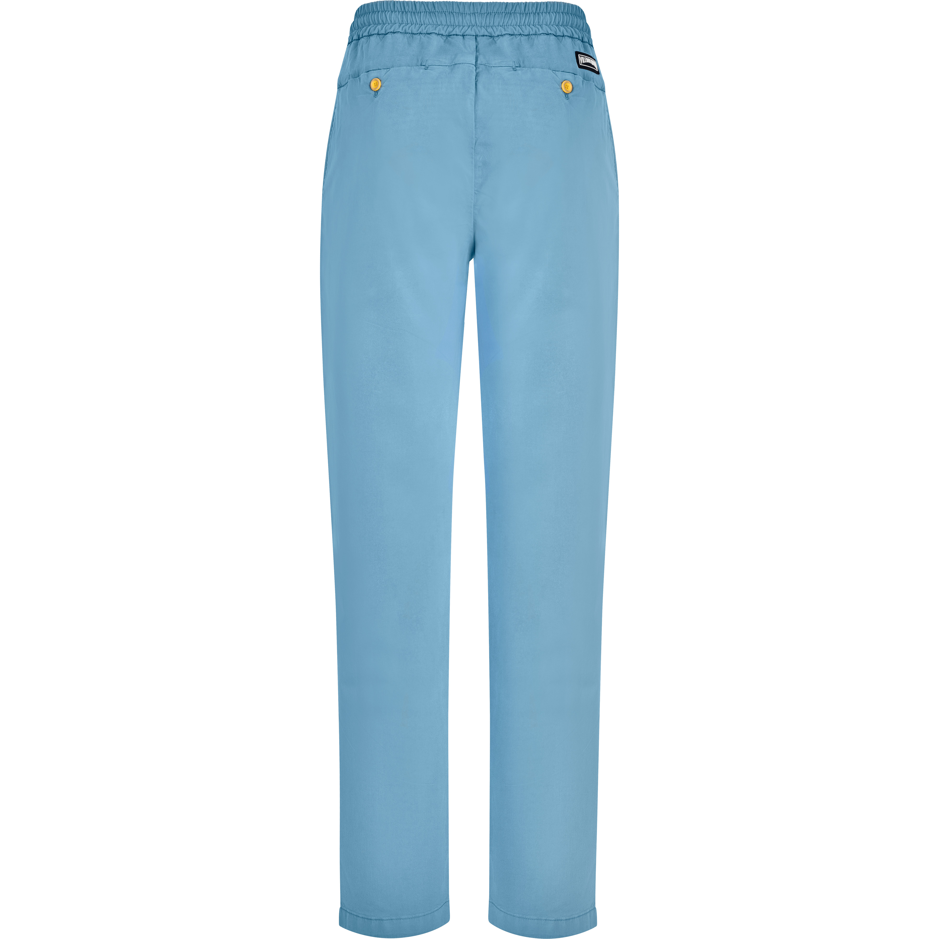 Men Cotton Tencel Cotton Pants Solid - 2