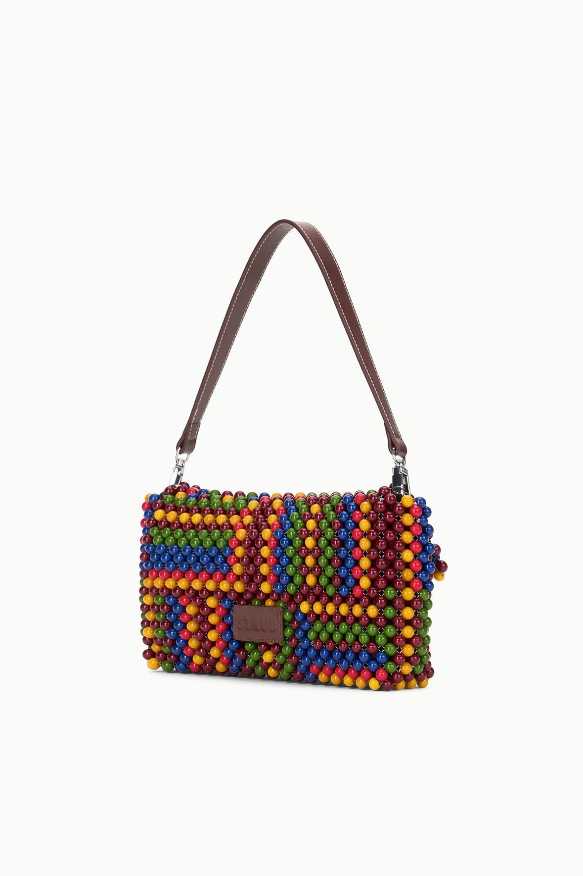 STAUD TIMMY CONVERTIBLE SHOULDER BAG JUNGLE STRIPE - 3