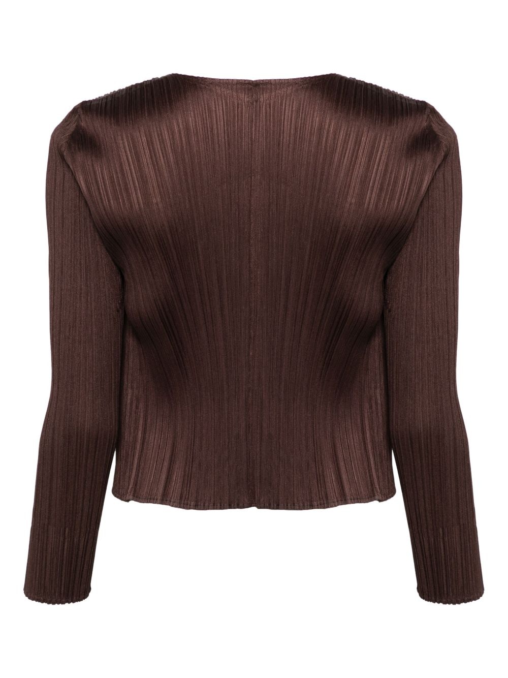 plissé cardigan - 2