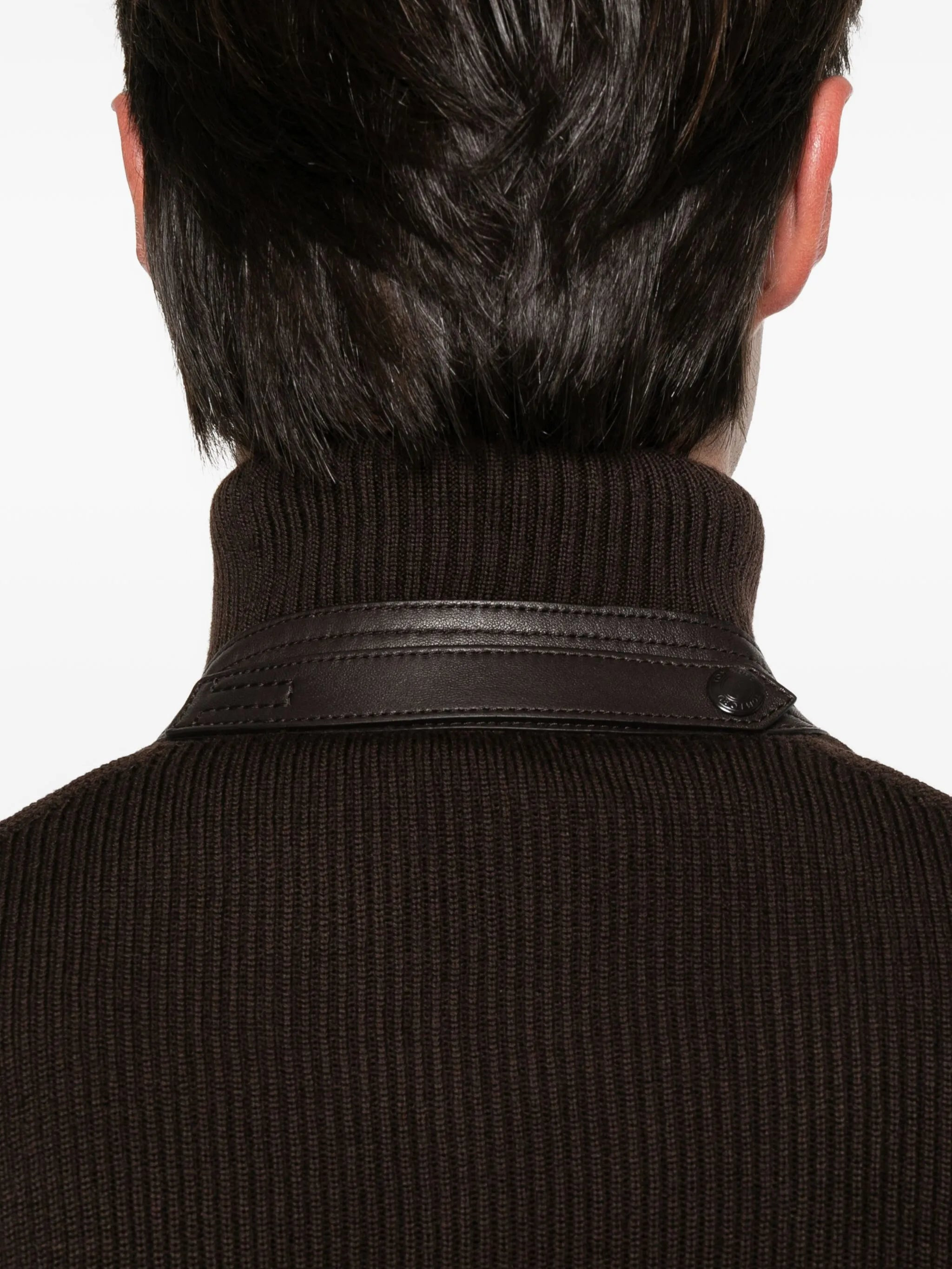 Tom Ford Knitted-sleeves Suede Jacket - 2