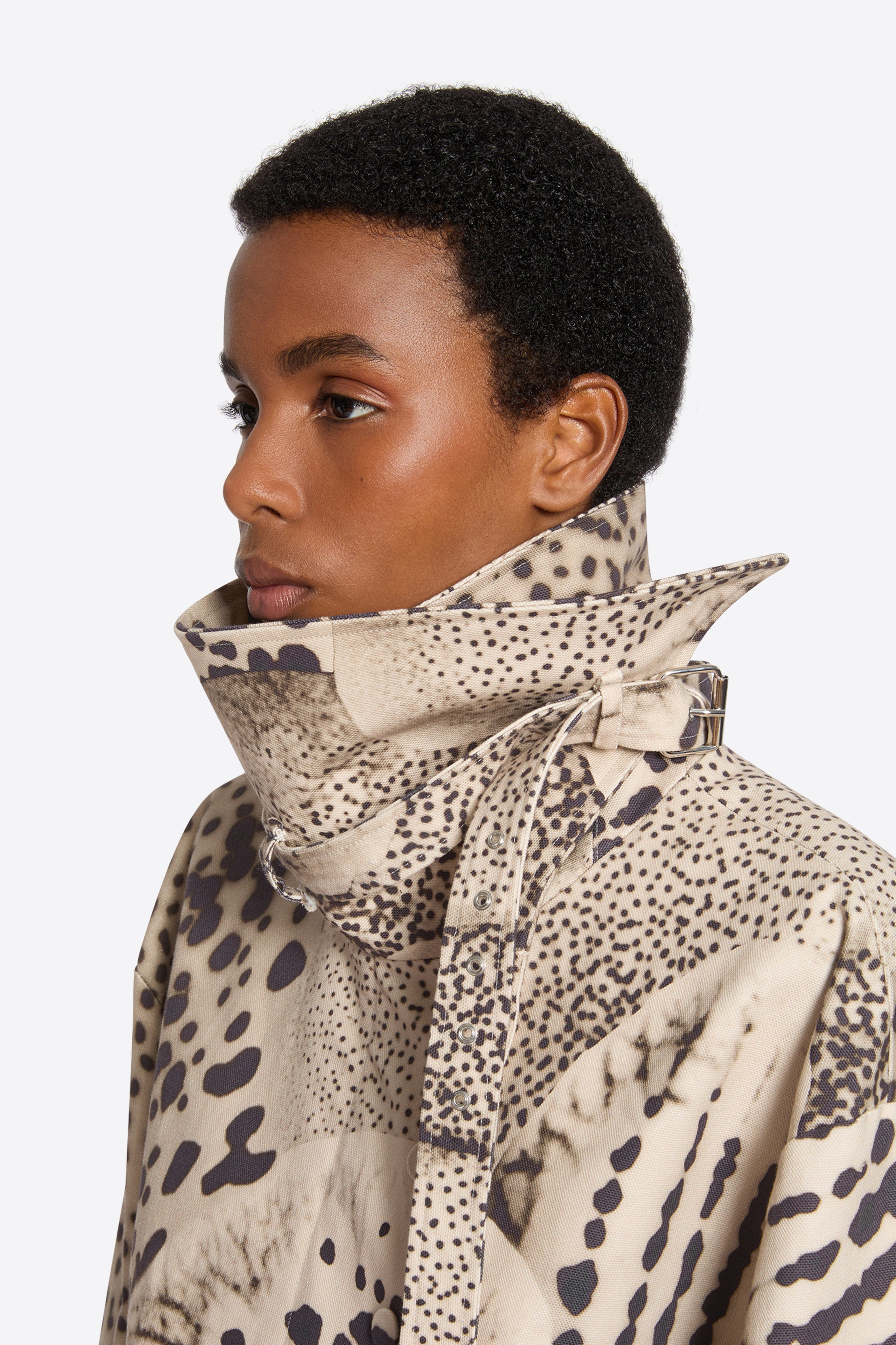 PRINTED COTTON BOMBER - 5