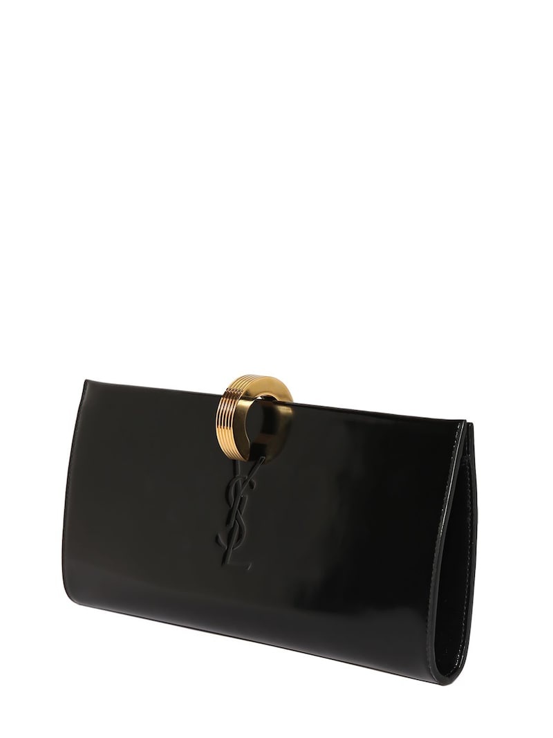 Daria Minaudiere brushed leather clutch - 4