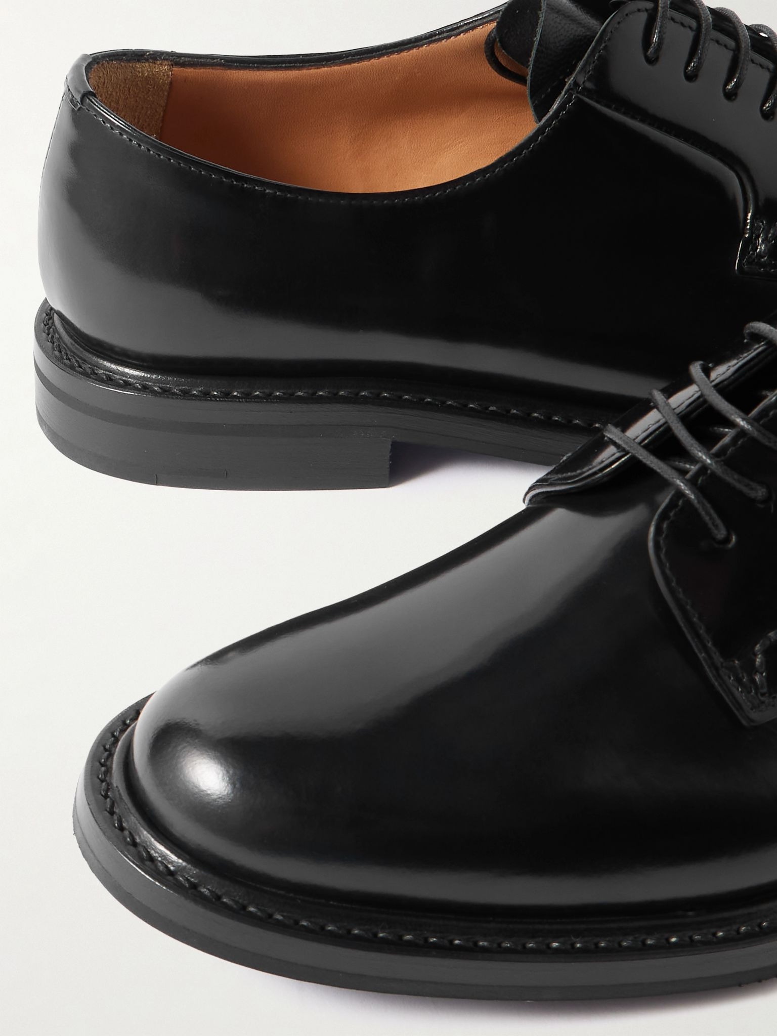 Shannon WR leather Derby shoes Black - 4