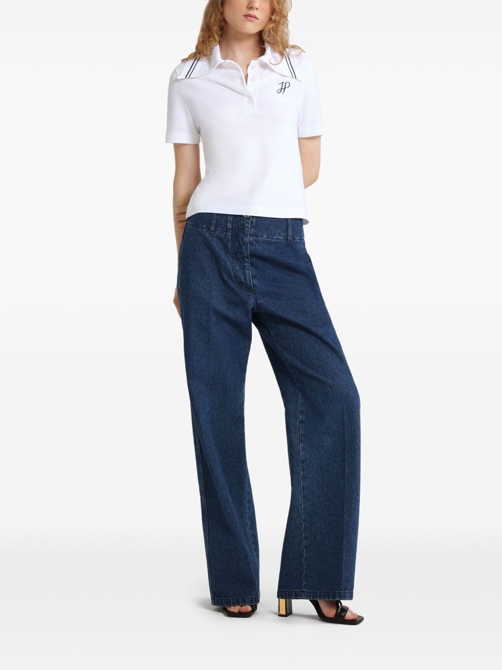logo-embroidered polo shirt - 2