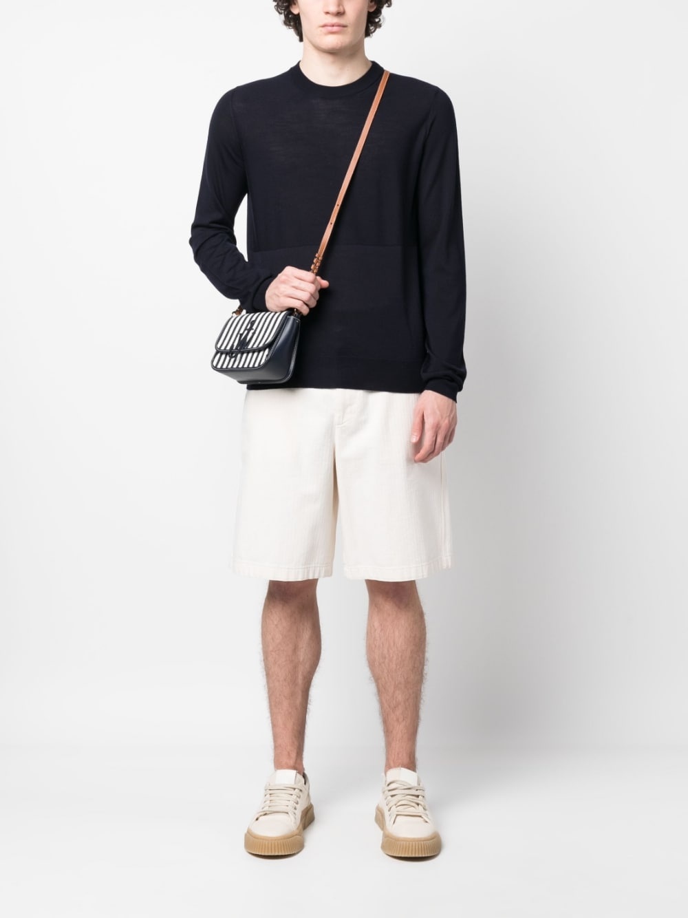 crew neck virgin wool jumper - 2
