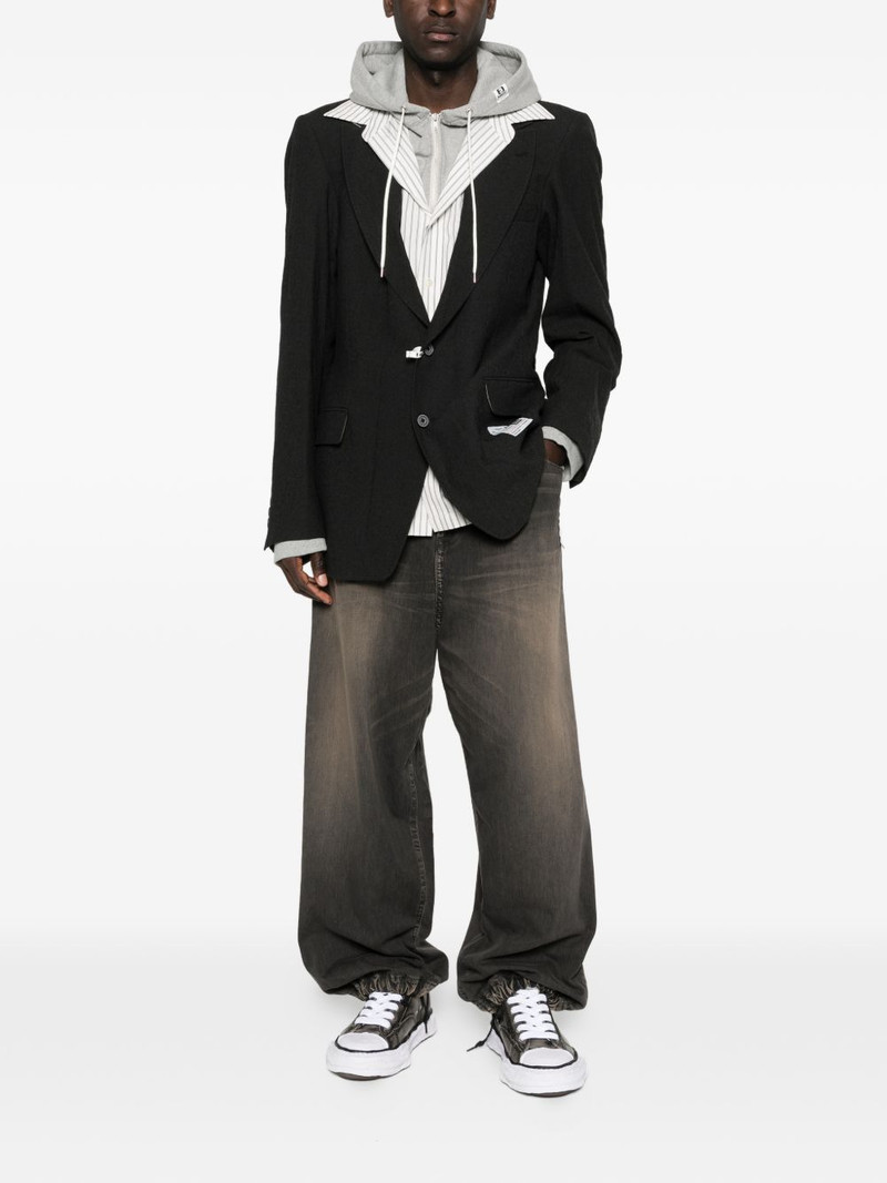 Maison MIHARAYASUHIRO drawstring light wide jeans outlook