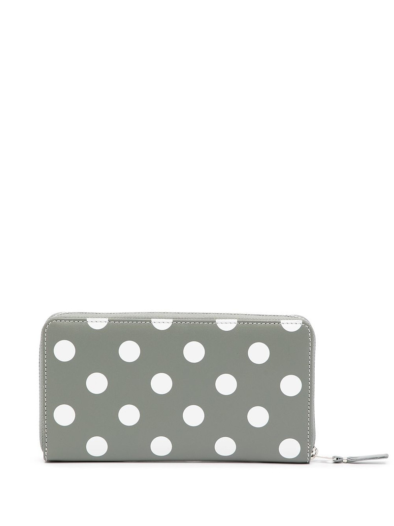 Comme Des Garçons polka dot-print zip-around wallet outlook