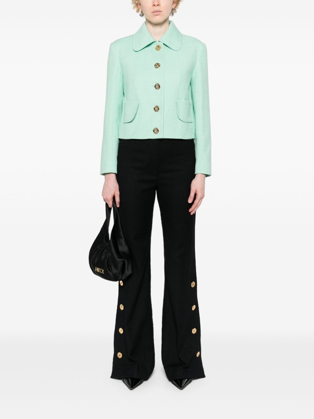 cropped tweed jacket - 2