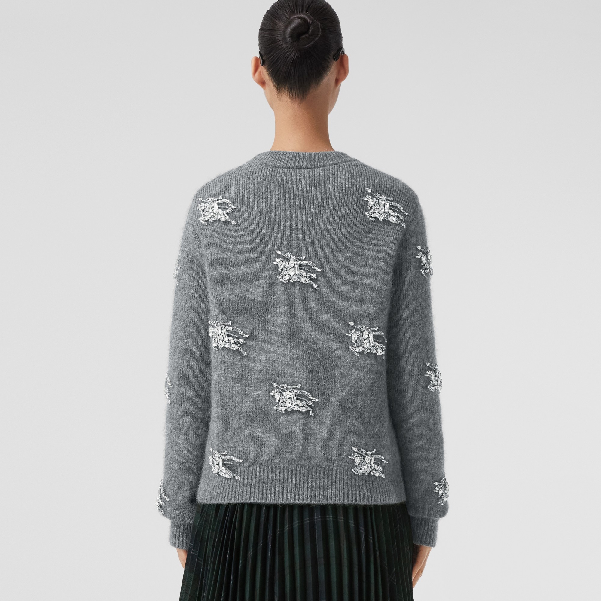 Crystal EKD Wool Mohair Blend Sweater - 4
