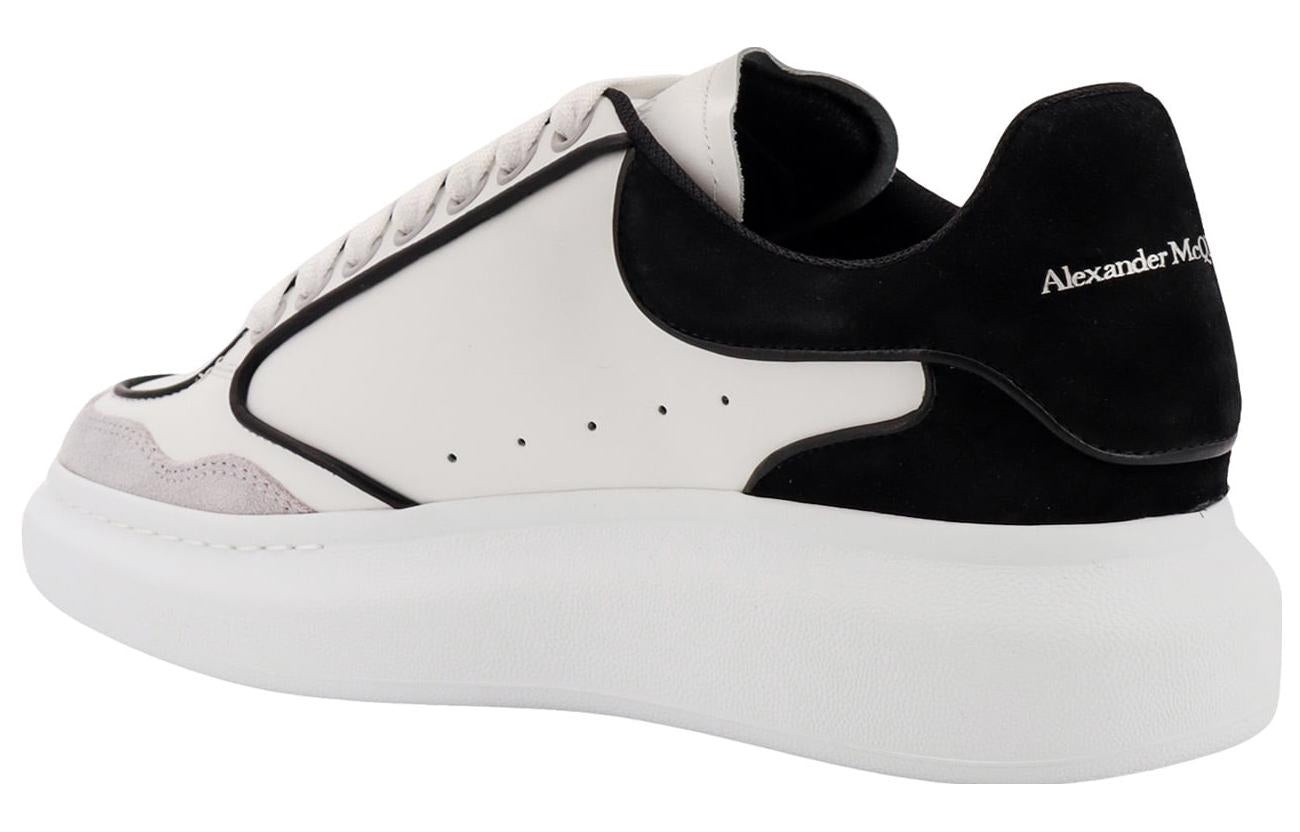 Alexander McQueen Oversized Leather Sneakers 'White Black' 777300WIE9J8732 - 2
