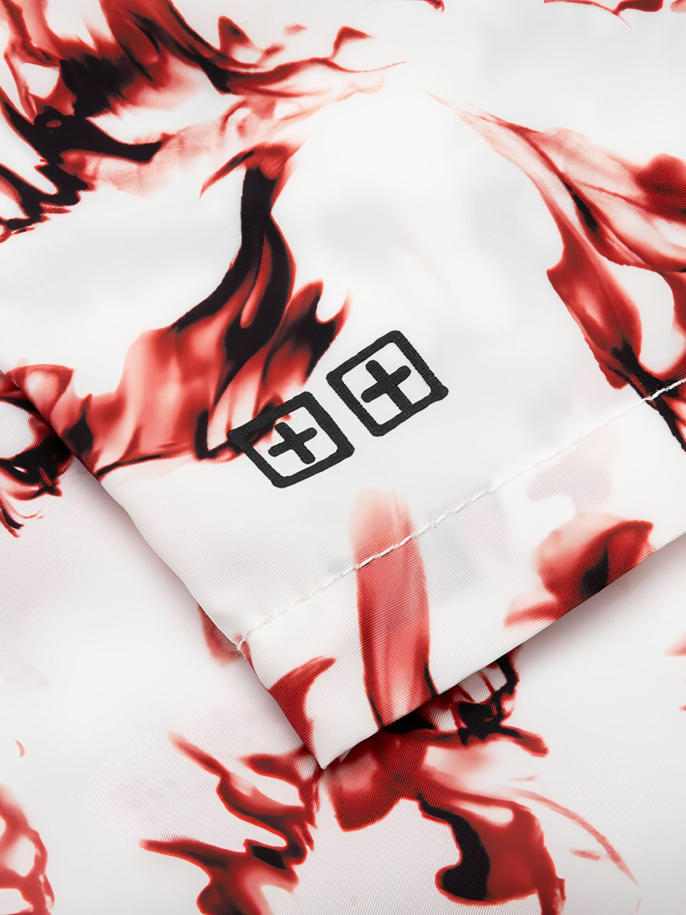 Burnt Board-print drawstring shorts - 5