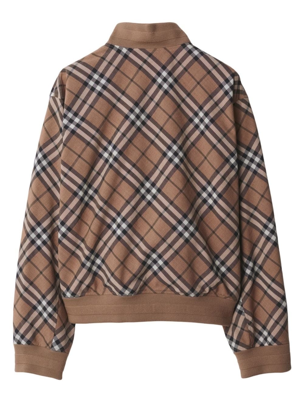 Vintage Check zip-up bomber jacket - 5