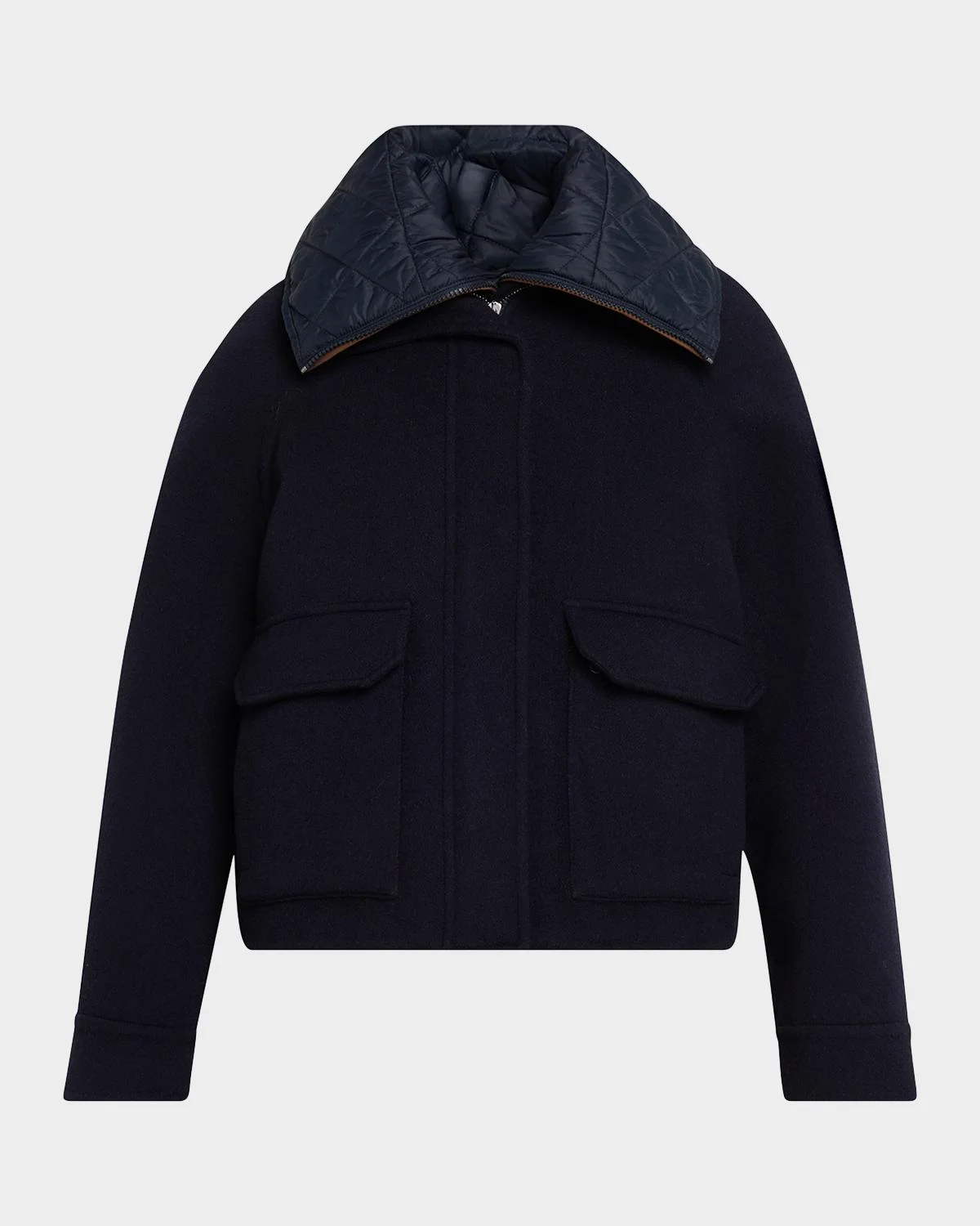 Couture Wool Coat with Detachable Padding - 1