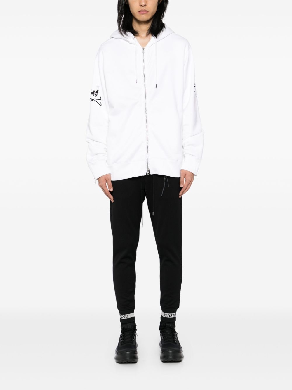 logo-embroidered hoodie - 2