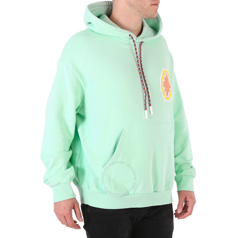Marcelo Burlon Men's Baby Blue Macrame Cross Patch Hoodie - 4