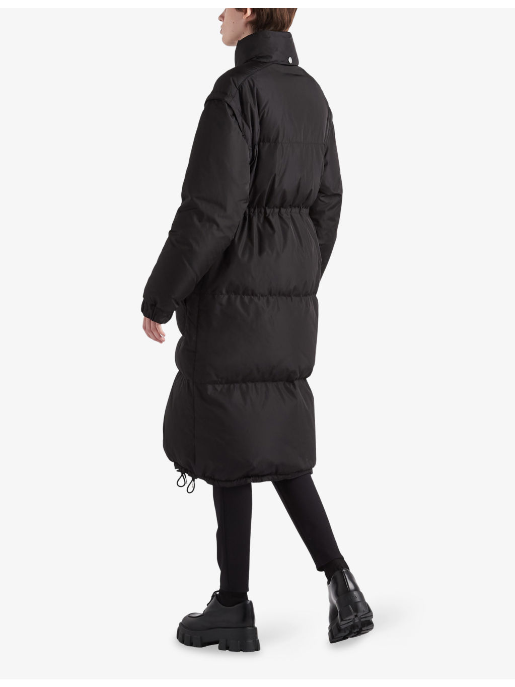 Re Nylon Longline Padded Down Coat - 3