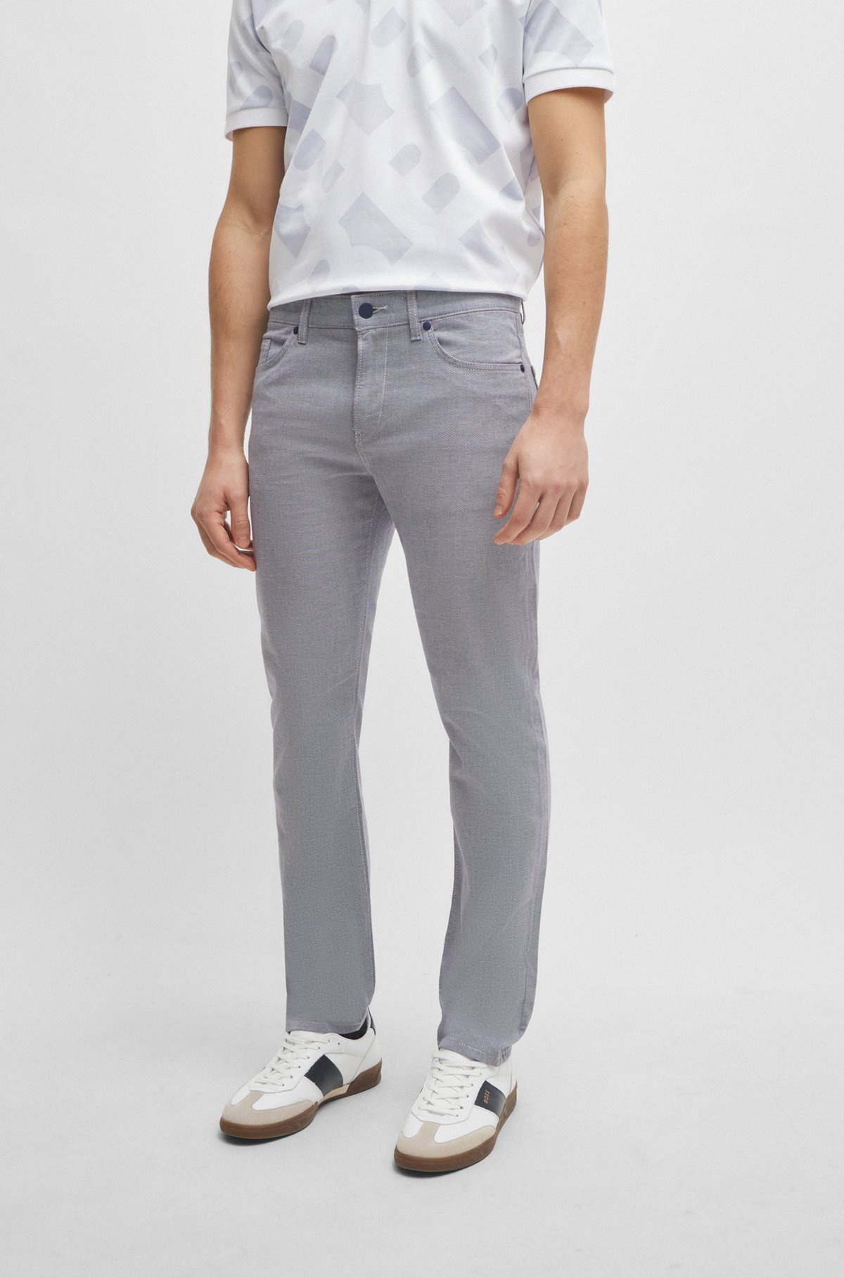 SLIM-FIT JEANS IN TWO-TONE STRETCH DENIM - 2