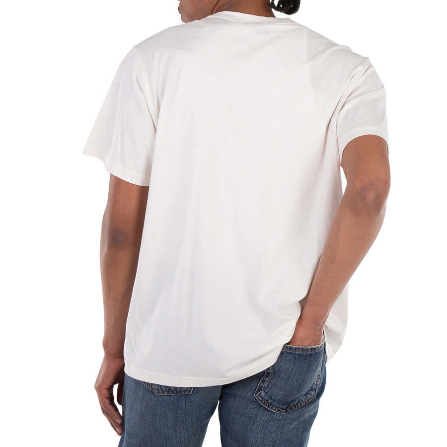 Burberry Logo Print Jersey T-Shirt In Oatmeal Melange - 3