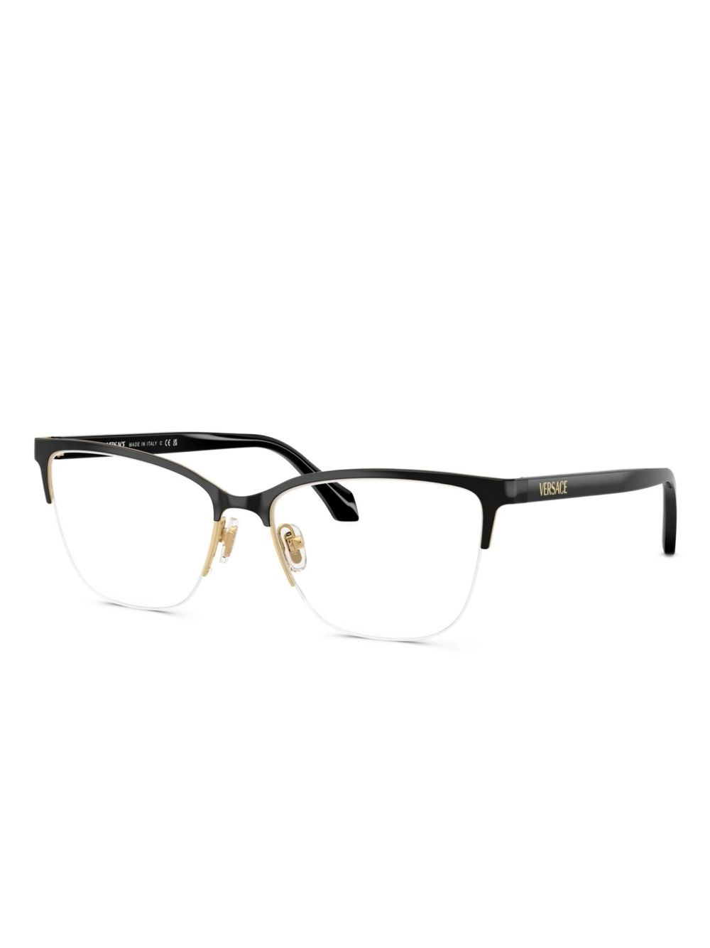 logo-print glasses - 2