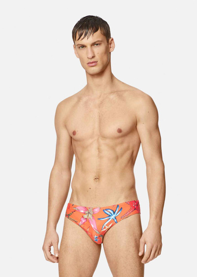 VERSACE Trésor de la Mer Print Swim Briefs outlook