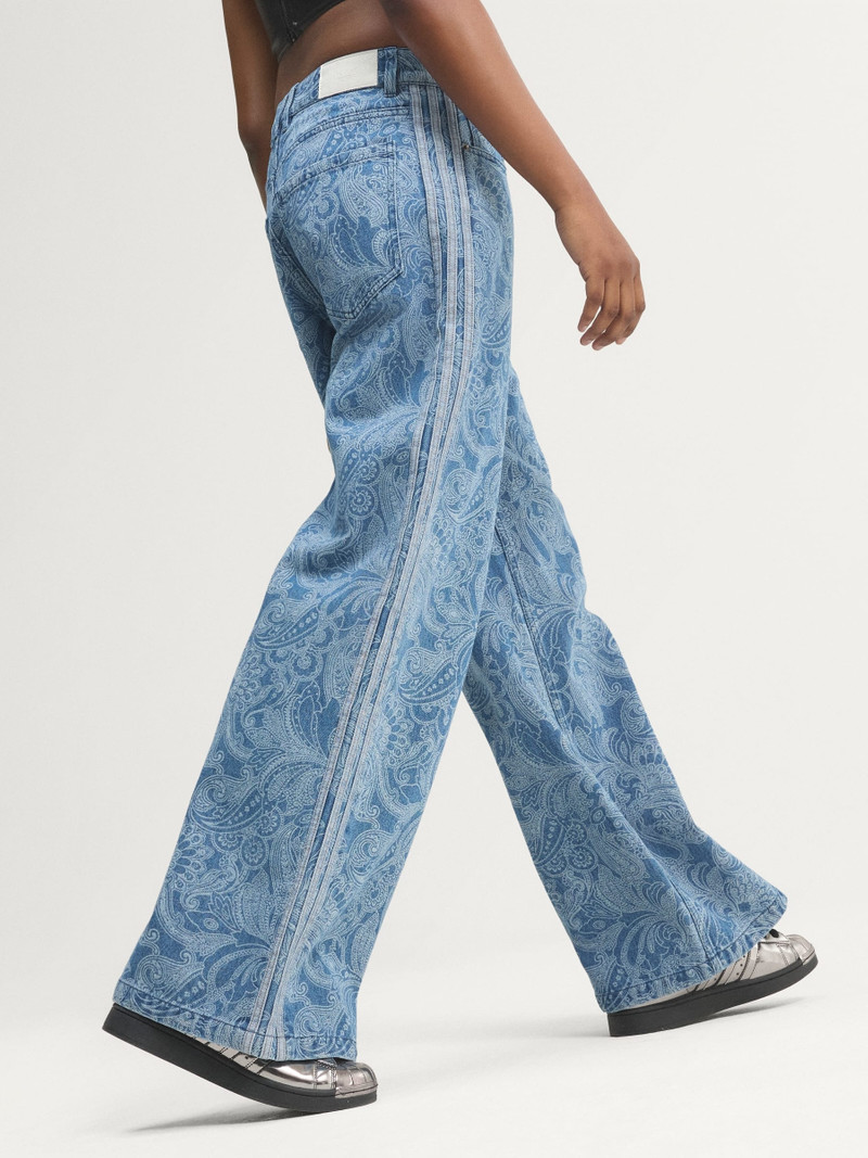 ADIDAS LIBERTY LONDON FIREBIRD MID RISE STRAIGHT DENIM PANT 1