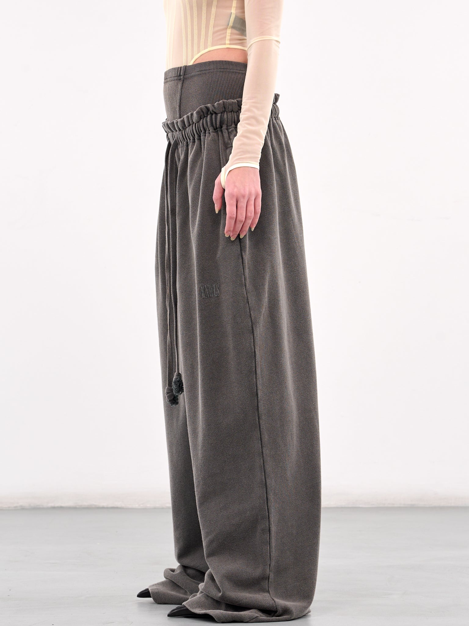 Layered Baggy Sweatpants - 2