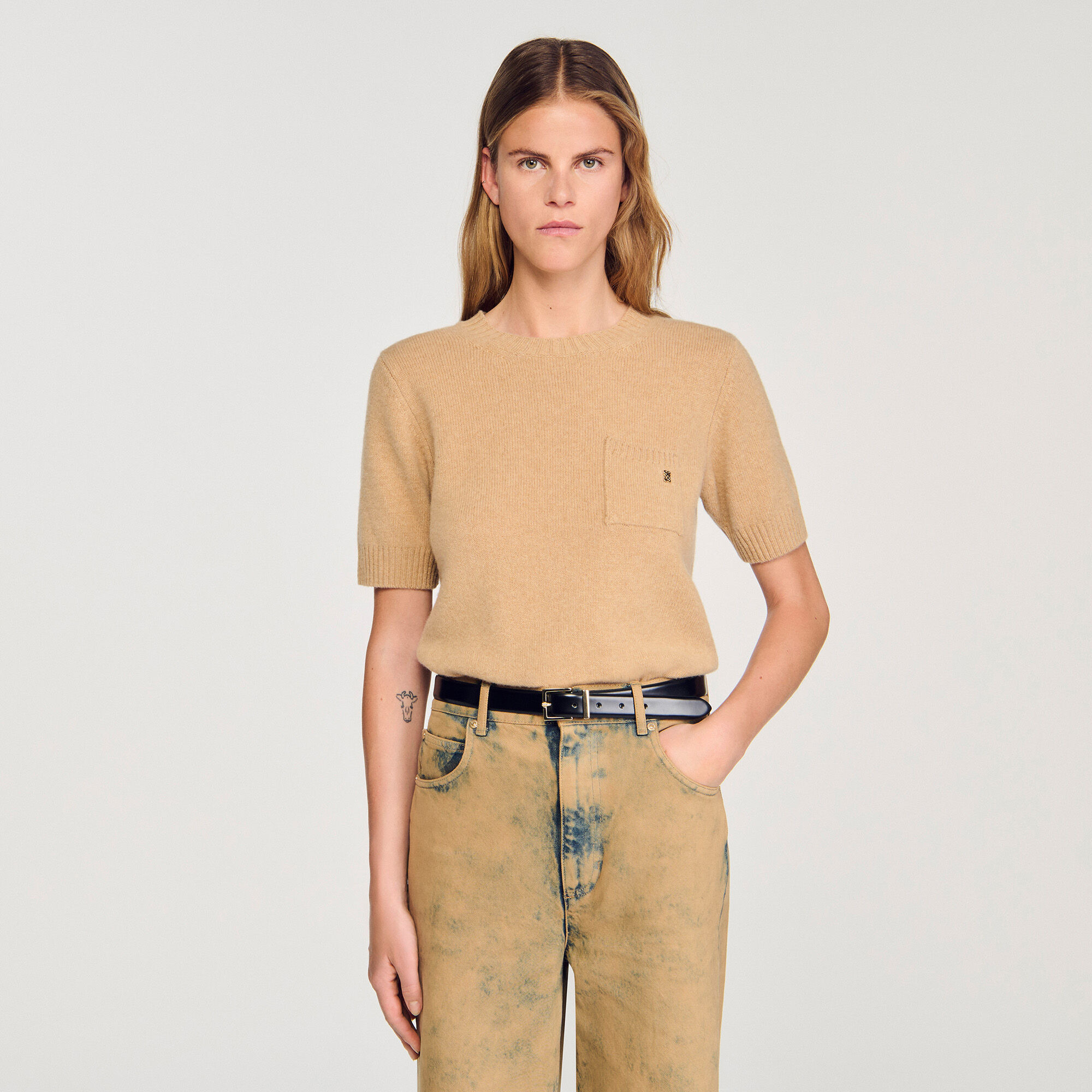SHORT-SLEEVE SWEATER - 4