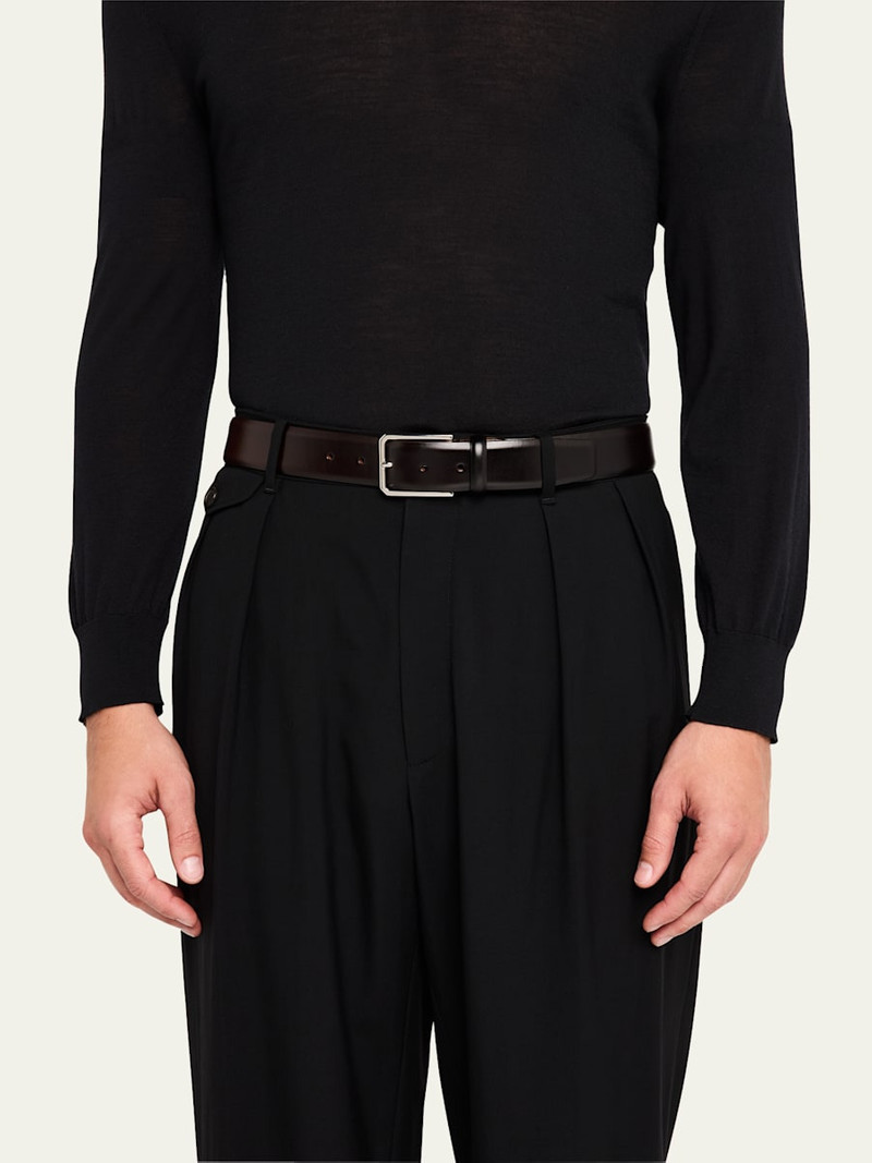 Santoni Men's Smooth Calfskin Belt outlook