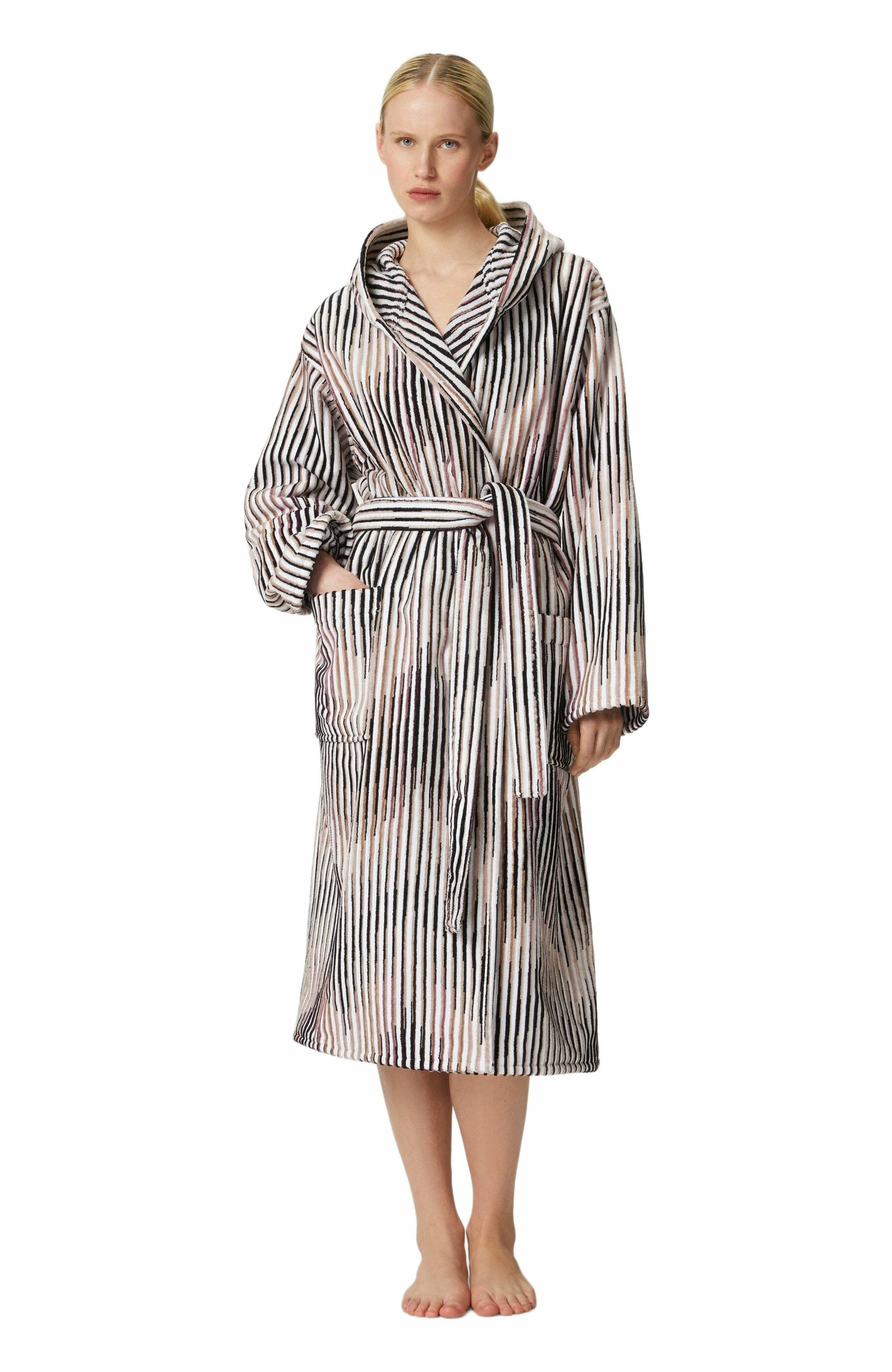 Missoni Home Arpeggio Bathrobe In Slub Cotton Terry in Brown at Nordstrom - 2