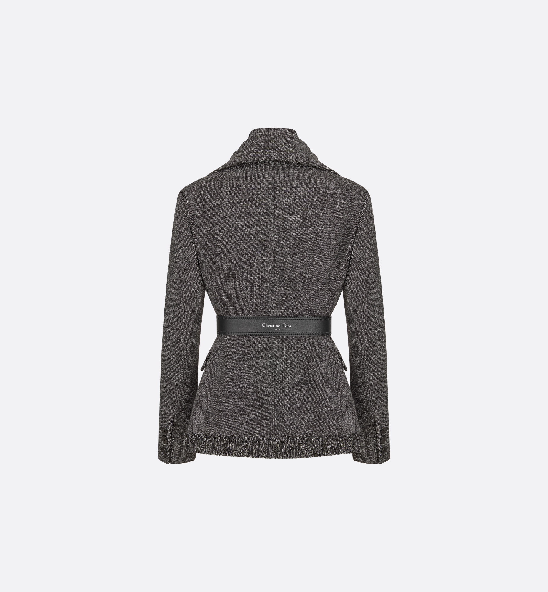 Belted Jacket with Removable Scarf - 6