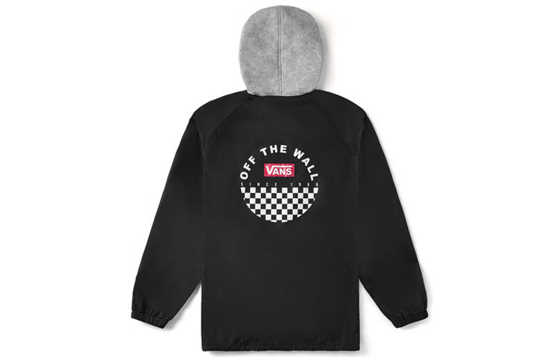 Vans (WMNS) Vans hooded casual Jacket Black VN0A4BR8BLK outlook