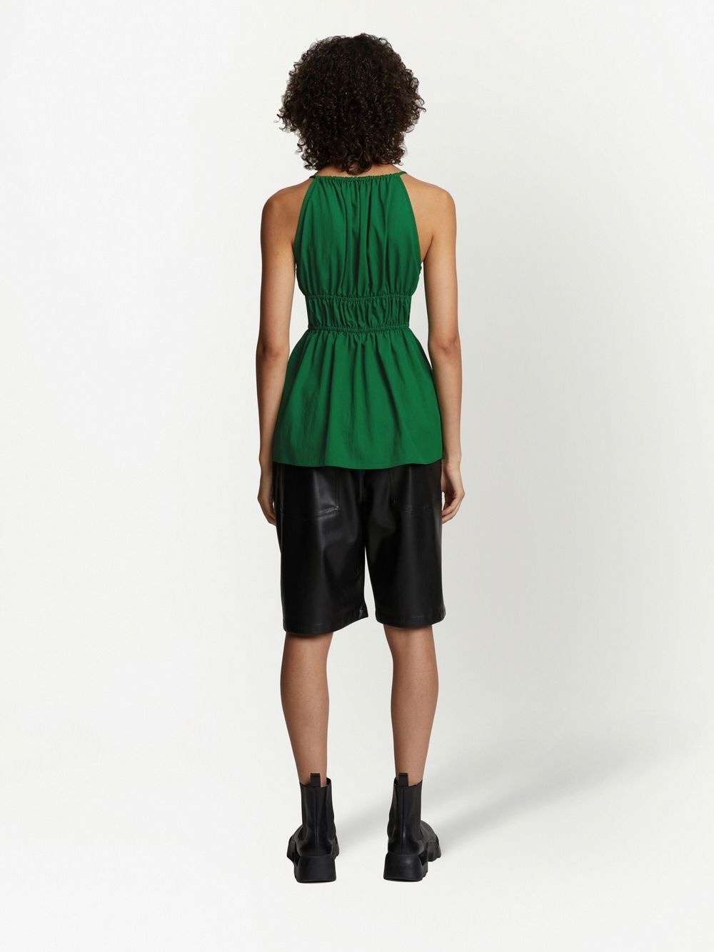 draped suiting ruched top - 4