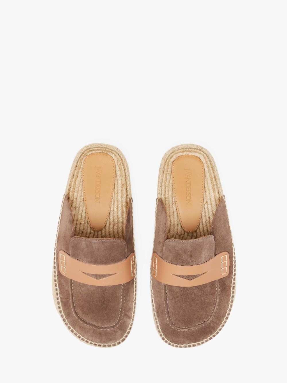 SUEDE ESPADRILLE LOAFER MULES - 4