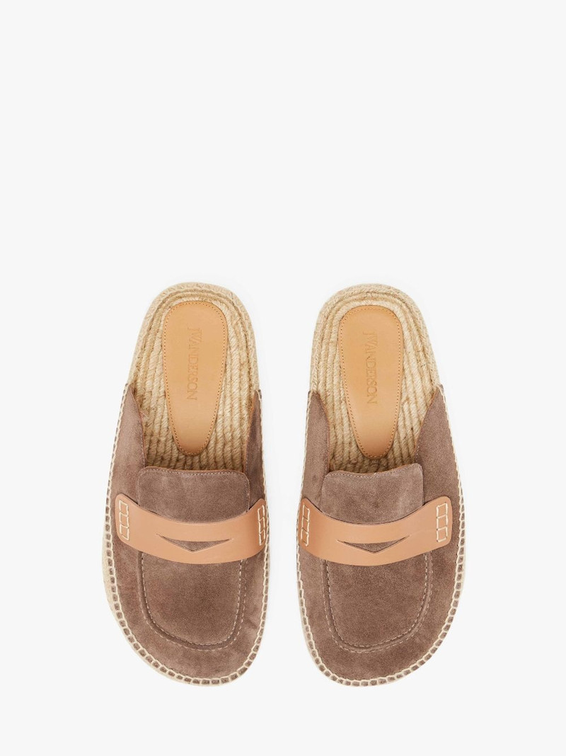 SUEDE ESPADRILLE LOAFER MULES 4