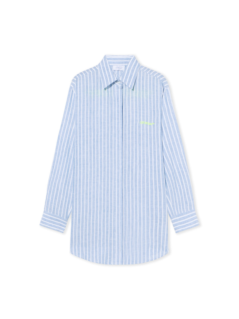 Striped Over Shirt Dress 1